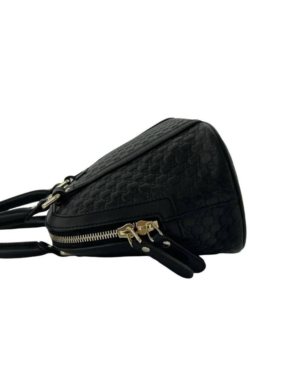Gucci Micro Guccissima Leather 2-Way Shoulder Bag Mini Black